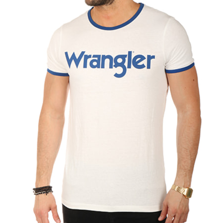 Wrangler - Tee Shirt Kabel Blanc 
