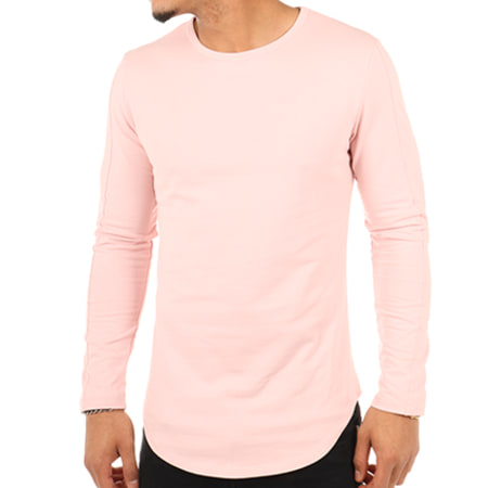 LBO - Tee Shirt Manches Longues Oversize 08 Rose Pale