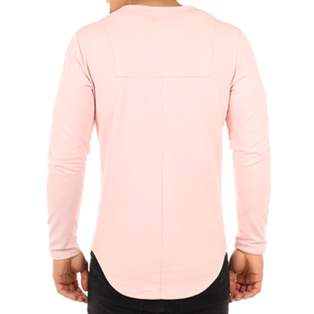 LBO - Tee Shirt Manches Longues Oversize 08 Rose Pale
