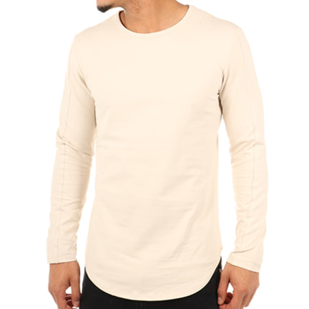 LBO - Tee Shirt Manches Longues Oversize 09 Beige