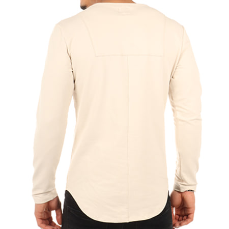 LBO - Tee Shirt Manches Longues Oversize 09 Beige