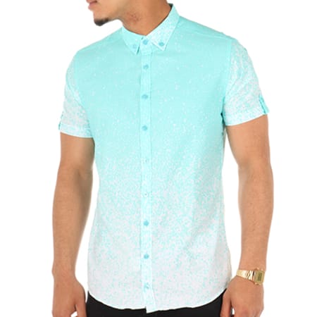 Classic Series - Chemise Manches Courtes Y-3313 Bleu Turquoise