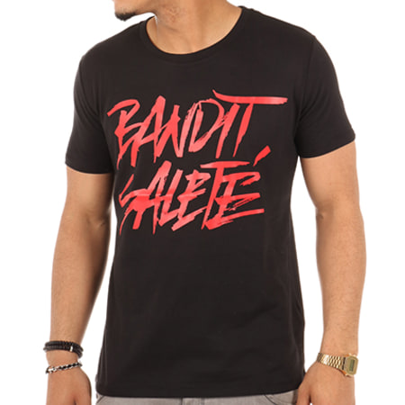 Fianso - Tee Shirt Bandit Saleté 2 Noir Rouge