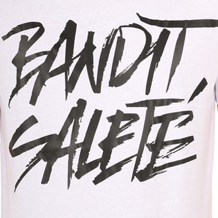 Fianso - Tee Shirt Bandit Saleté 2 Blanc Noir