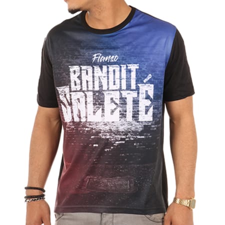 Fianso - Tee Shirt Bandit Saleté Subli Bleu Marine
