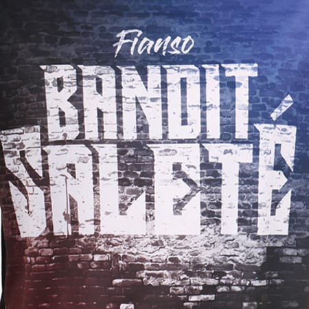 Fianso - Tee Shirt Bandit Saleté Subli Bleu Marine