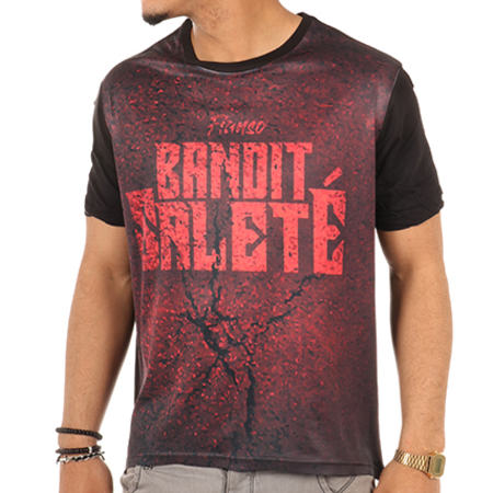 Fianso - Tee Shirt Bandit Saleté Subli Rouge