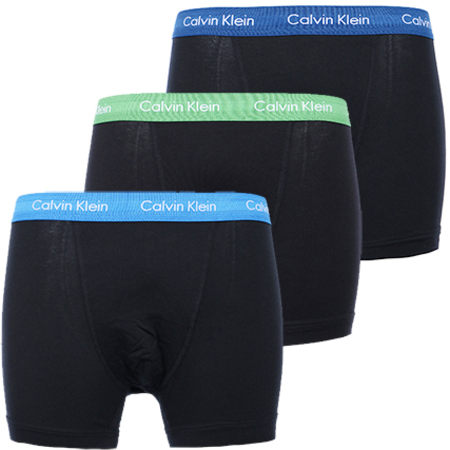 Calvin Klein - Lot De 3 Boxers 0000U2662G Noir Bleu Vert Bleu Marine