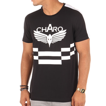 Charo - Tee Shirt Optical Illusion Noir