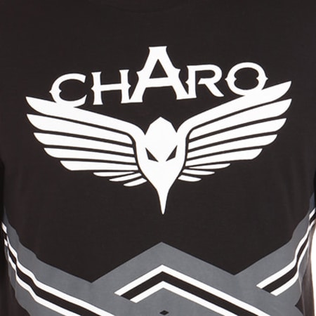 Charo - Tee Shirt Abstract Field Noir