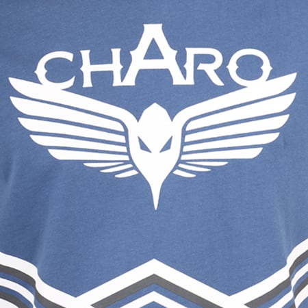 Charo - Tee Shirt Abstract Field Bleu