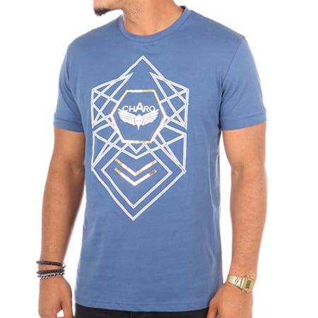 Charo - Tee Shirt Spiritual Bleu