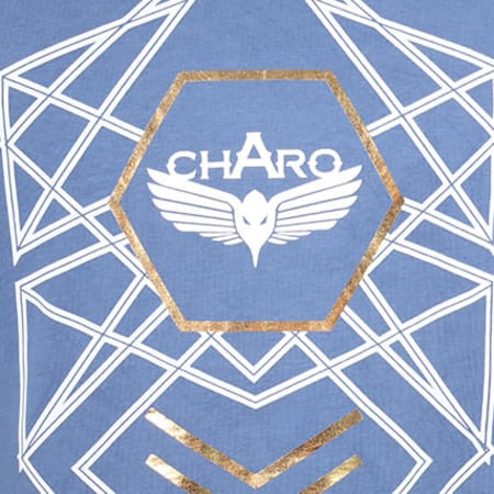 Charo - Tee Shirt Spiritual Bleu