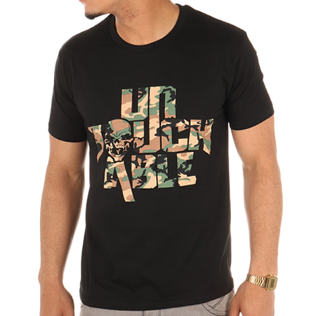 Untouchable - Tee Shirt Camo Noir Camouflage