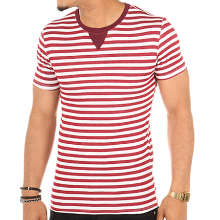 Aarhon - Tee Shirt 17-562 Rouge Blanc