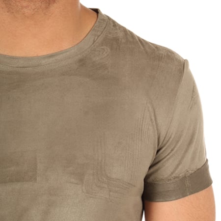 Aarhon - Tee Shirt Oversize 17-605 Vert Kaki