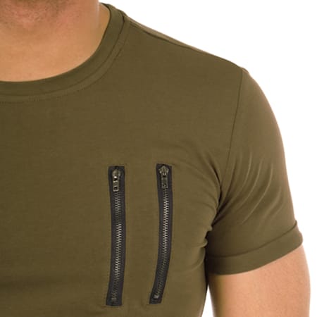 Terance Kole - Tee Shirt Oversize 79463 Vert Kaki Camouflage 