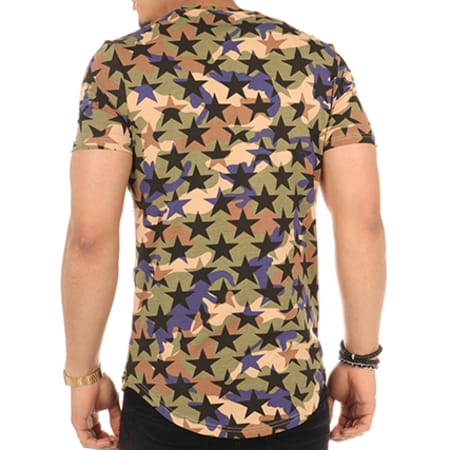 Berry Denim - Tee Shirt Oversize TS065 Vert Kaki Camouflage
