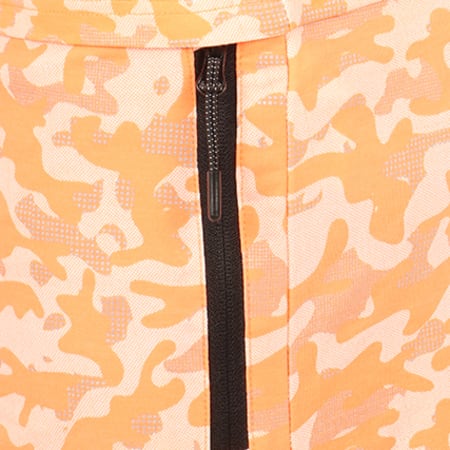 Cabaneli - Ensemble Tee Shirt Short Jumper Orange Fluo Camouflage