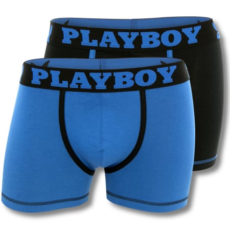 Playboy - Lot De 2 Boxers Classic Cool 40H041 Noir Bleu