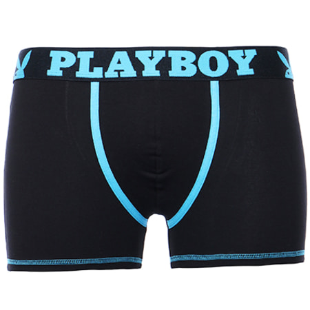Playboy - Lot De 2 Boxers Classic Cool 40H041 Noir Bleu Turquoise