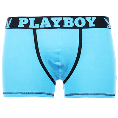 Playboy - Lot De 2 Boxers Classic Cool 40H041 Noir Bleu Turquoise