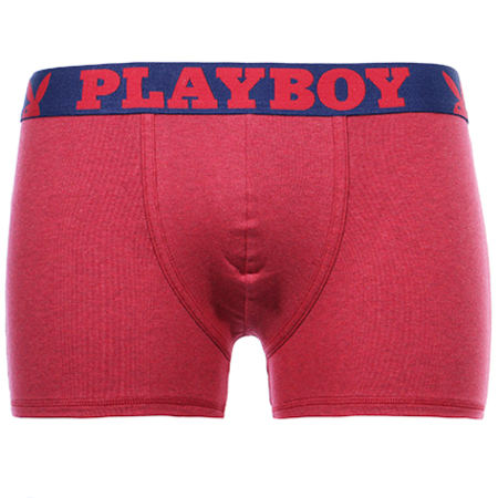 Playboy - Boxer College 40H050 Rouge Chiné