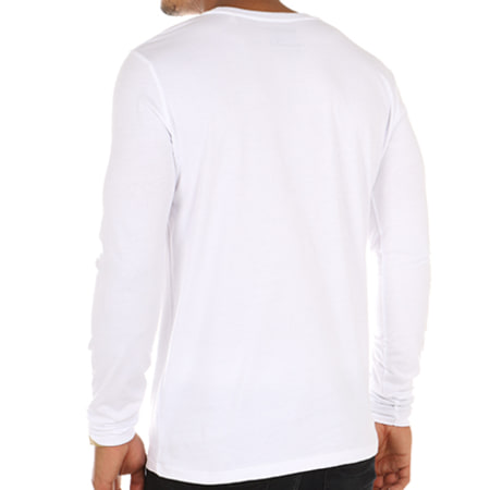 Parental Advisory - Tee Shirt Manches Longues Classic Logo Blanc