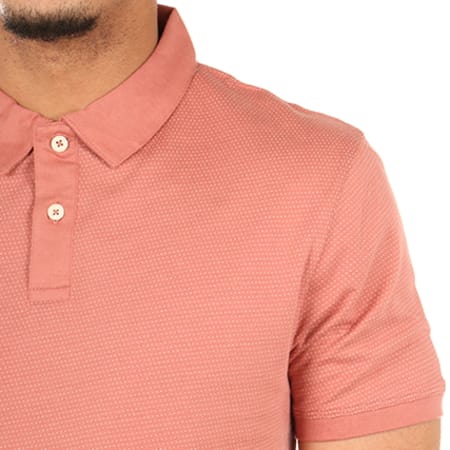 Selected - Polo Manches Courtes Summer Rose Saumon