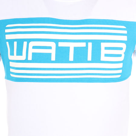 Wati B - Tee Shirt Enfant Nigel Blanc Bleu 