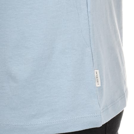 Jack And Jones - Tee Shirt Logo Stripe Bleu Clair