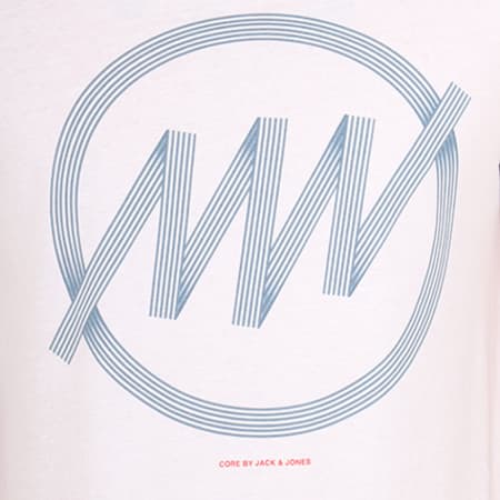 Jack And Jones - Tee Shirt Logo Stripe Blanc