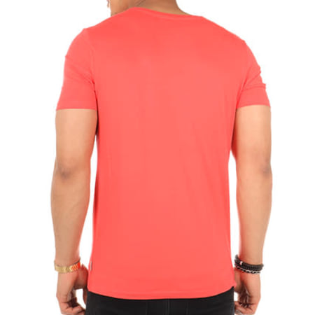 Jack And Jones - Tee Shirt Logo Stripe Rouge