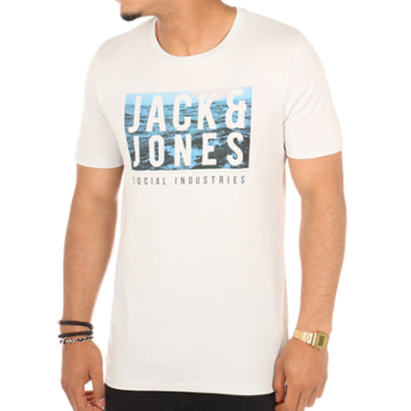 Jack And Jones - Tee Shirt Poster Beige