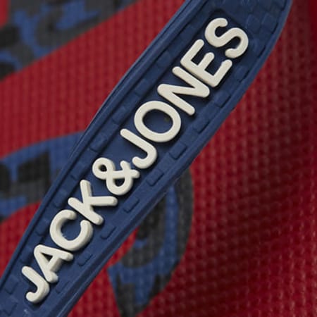 Jack And Jones - Tongs Logo Print Rouge