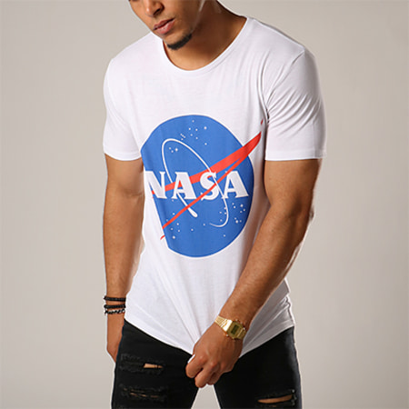 NASA - Insignia Front Camiseta Blanco