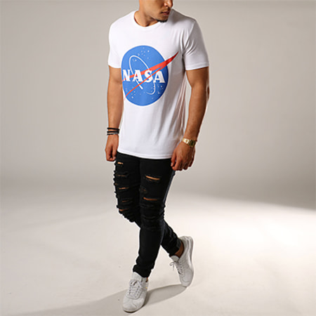 NASA - Tee Shirt Insignia Front Blanc