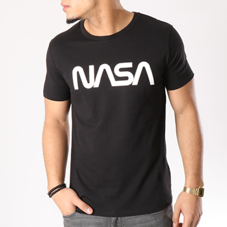 NASA - Worm Logo Camiseta Negro