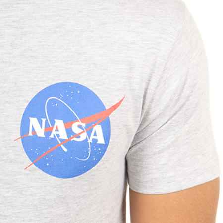 NASA - Tee Shirt Insignia Gris Chiné