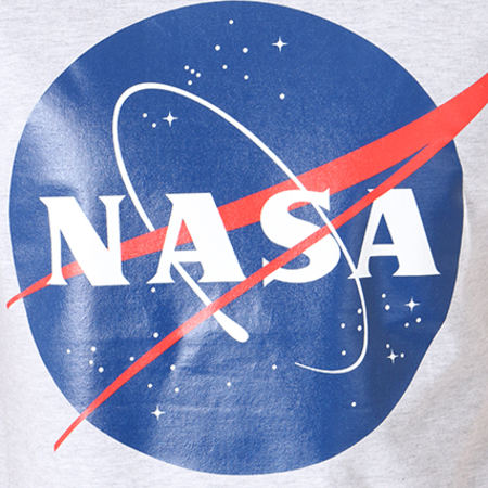 NASA - Tee Shirt Insignia Front Gris Chiné