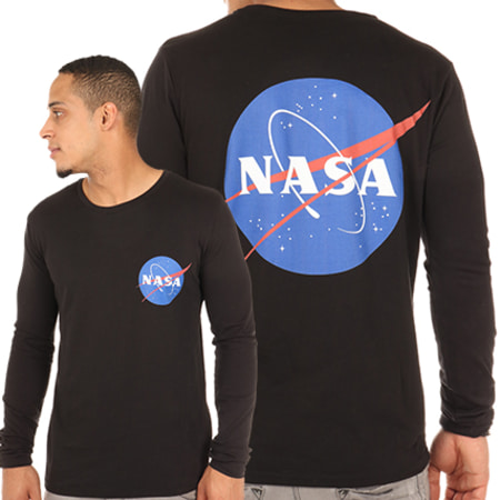 NASA - Tee Shirt Manches Longues Insignia Noir