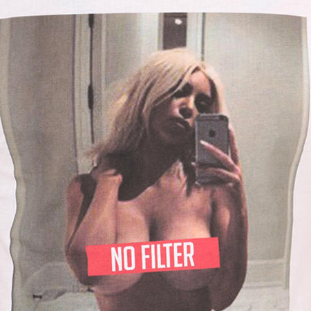 Luxury Lovers - Camiseta Oversize No Filter Blanca