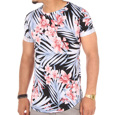 Uniplay - Tee Shirt Oversize UPY56A Noir Floral