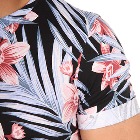 Uniplay - Tee Shirt Oversize UPY56A Noir Floral