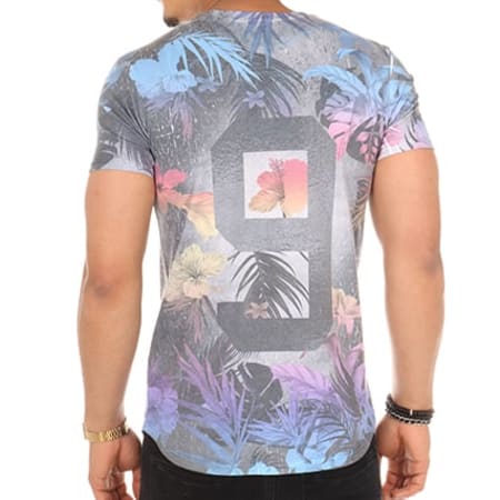 Uniplay - Tee Shirt Oversize UPY51 Gris Floral