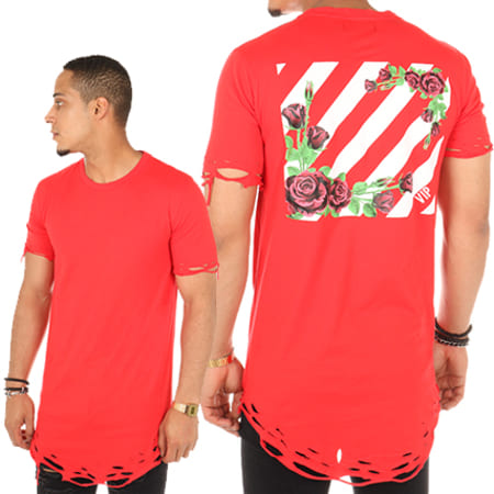 VIP Clothing - Tee Shirt Oversize W1708 Rouge