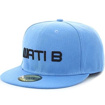 Wati B - Casquette Fitted 03672 Bleu Turquoise