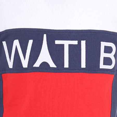 Wati B - Tee Shirt Enfant Parc Bleu Marine Blanc Rouge