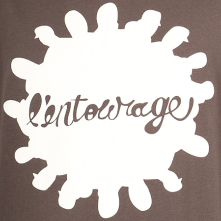 L'Entourage - Tee Shirt Logo Gris Anthracite