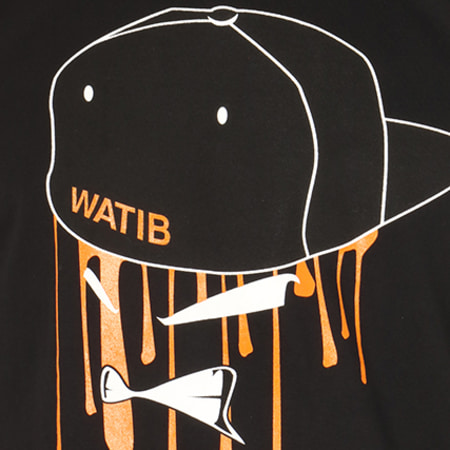 Wati B - Tee Shirt Wati Boycott Noir Orange